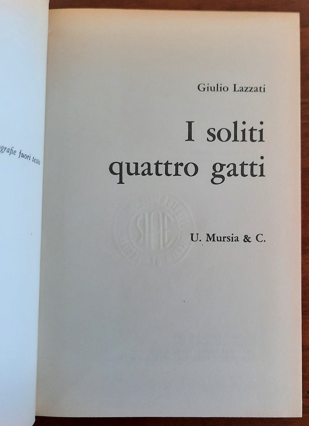 I soliti quattro gatti - Mursia