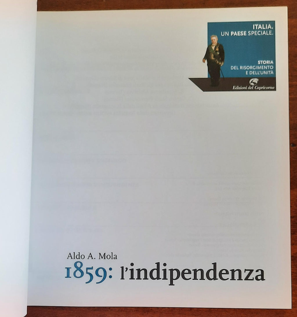 Italia, un paese speciale. 1859: l’indipendenza - Libreria Biellese