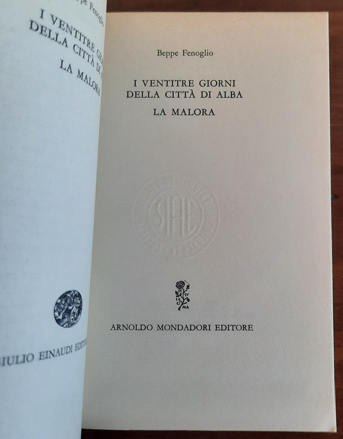 I ventitre giorni della città di Alba - La malora - Libreria Biellese