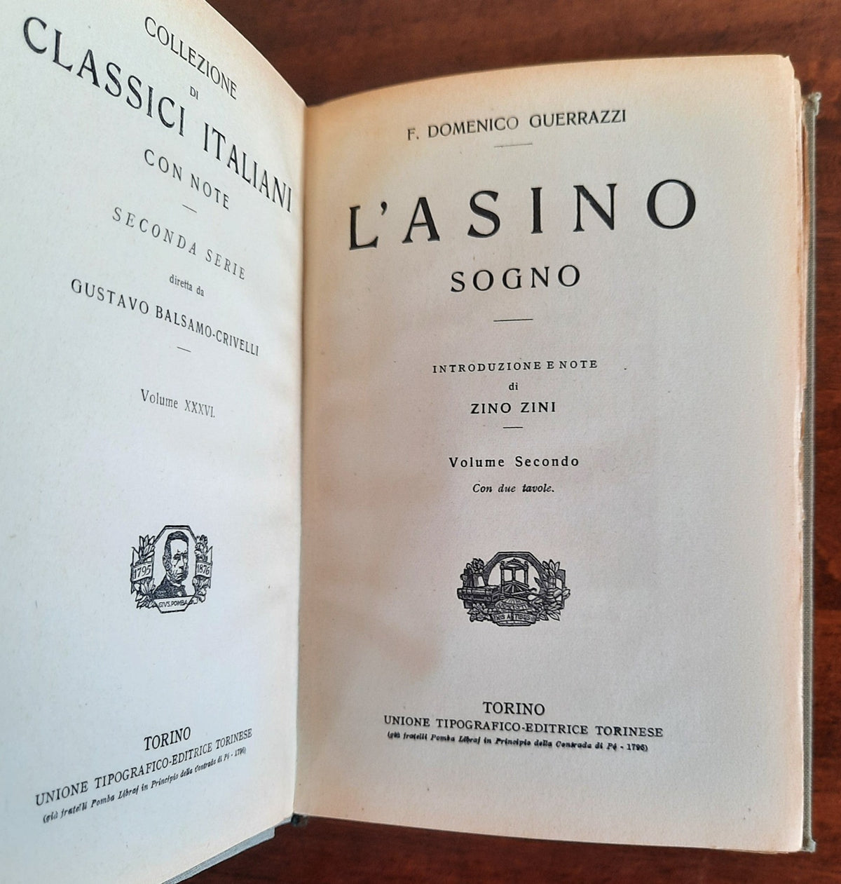 L’ Asino. Sogno - in due volumetti - Libreria Biellese