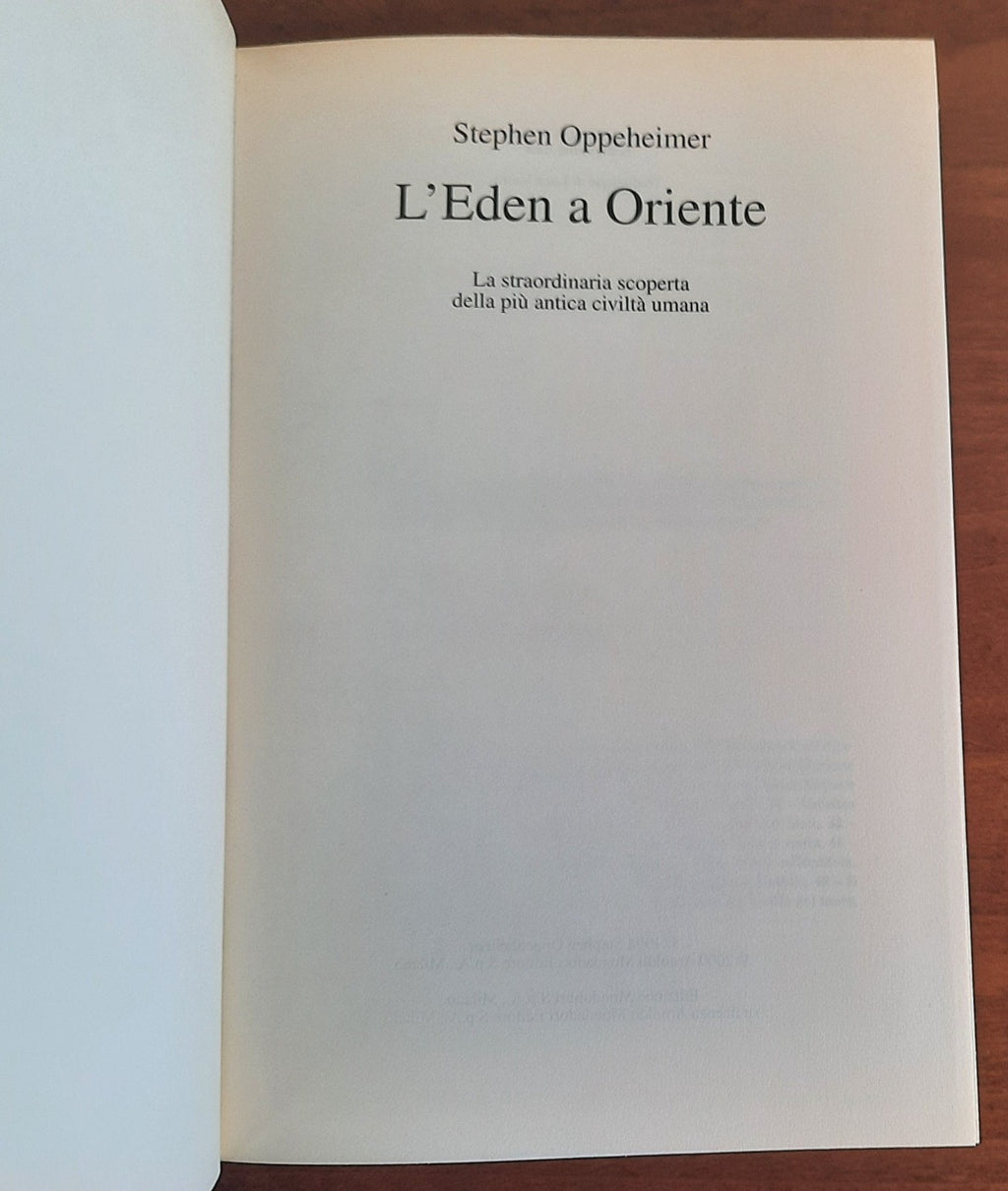 L’Eden a Oriente. La straordinaria scoperta della più antica civiltà umana - Libreria Biellese