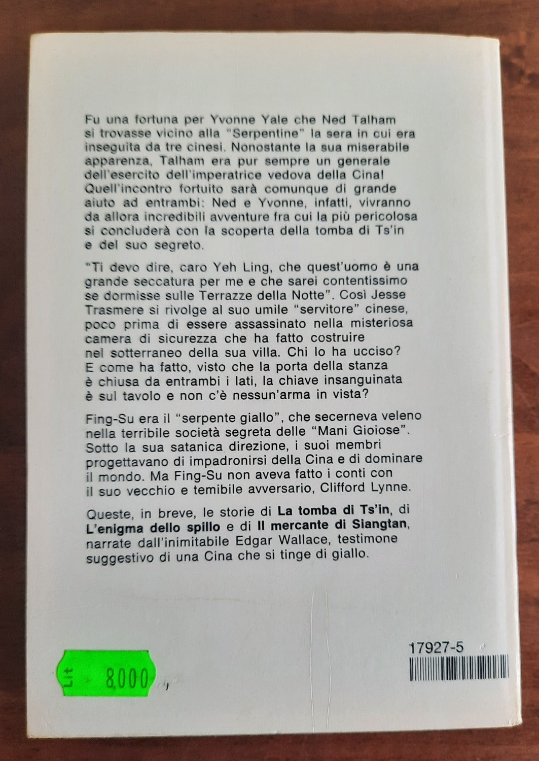 L’Impero Celeste si tinge di giallo. Tre romanzi di Edgar Wallace