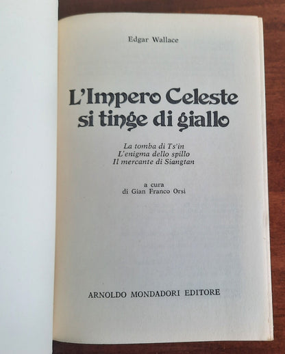 L’Impero Celeste si tinge di giallo. Tre romanzi di Edgar Wallace