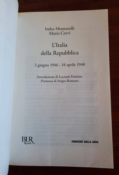 L’Italia della Repubblica 2 giugno 1946 - 18 aprile 1948