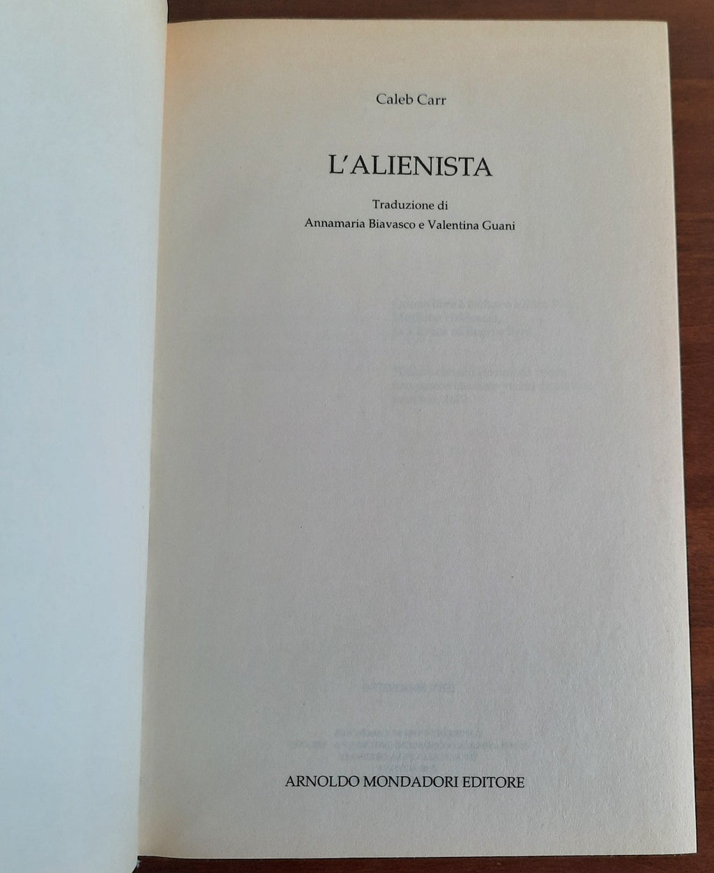 L’alienista - Mondadori - 1995 - Libreria Biellese