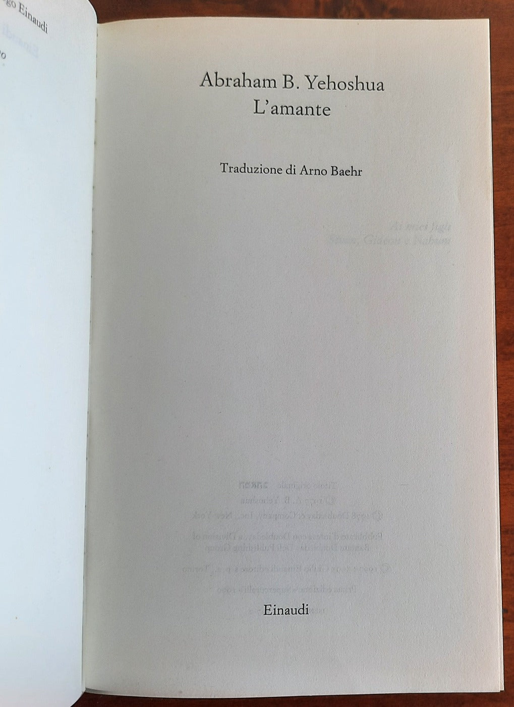 L’amante - Einaudi - Libreria Biellese