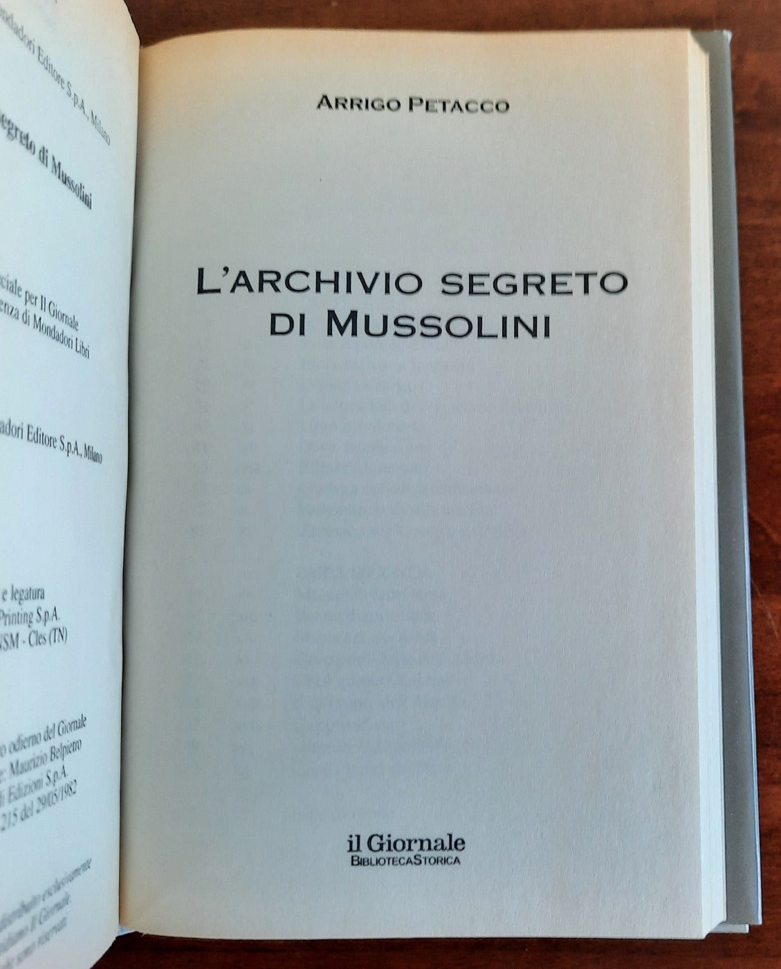 L’archivio segreto di Mussolini