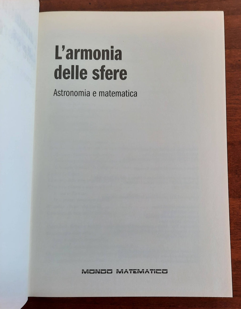 L’armonia delle sfere. Astronomia e matematica - Libreria Biellese