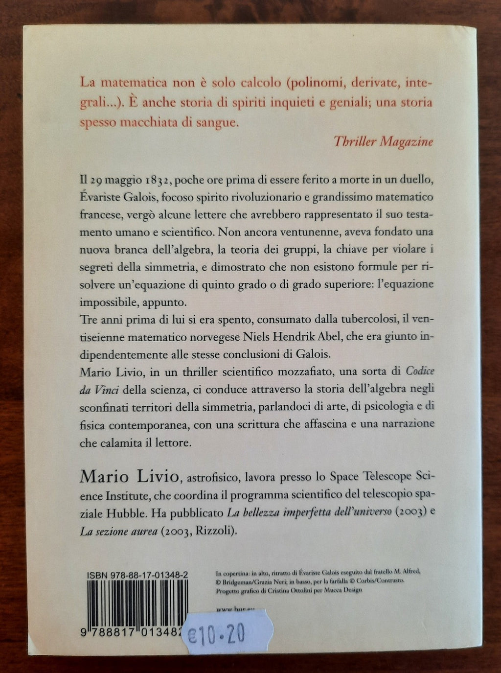 L’equazione impossibile: come un genio della matematica ha scoperto il linguaggio della simmetria - Libreria Biellese