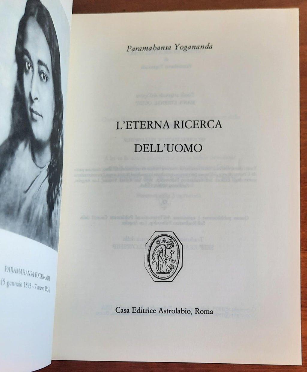 L’ eterna ricerca dell’uomo - Casa Editrice Astrolabio - 1980 - Libreria Biellese