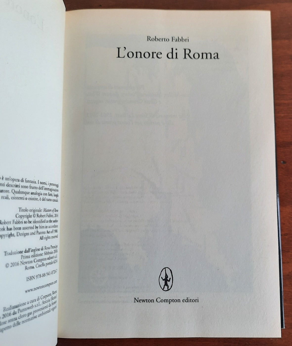 L’onore di Roma - Roberto Fabbri