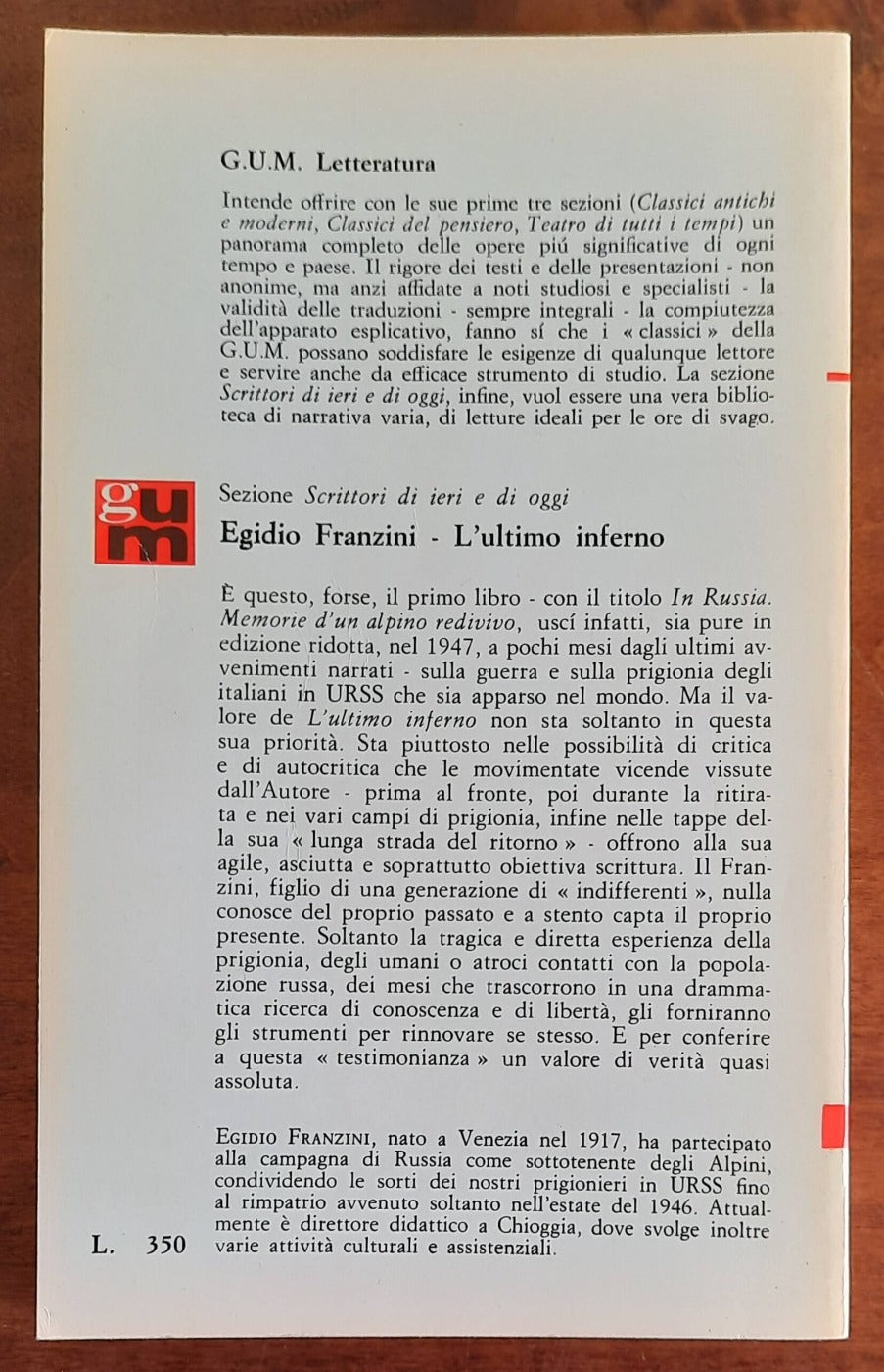 L’ultimo inferno - Mursia - 1966 - Libreria Biellese