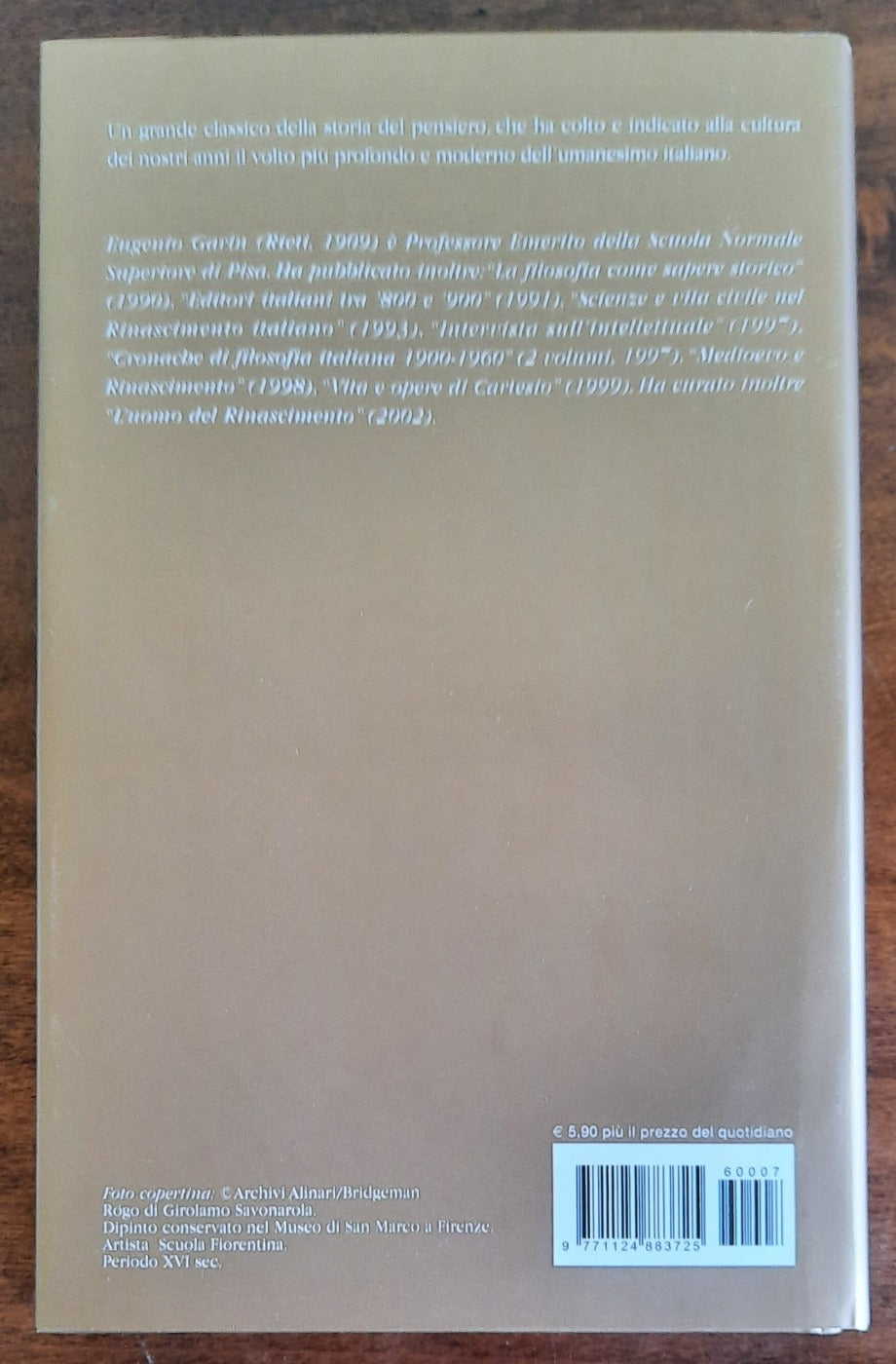 L’umanesimo italiano. Filosofia e vita civile nel Rinascimento - Libreria Biellese