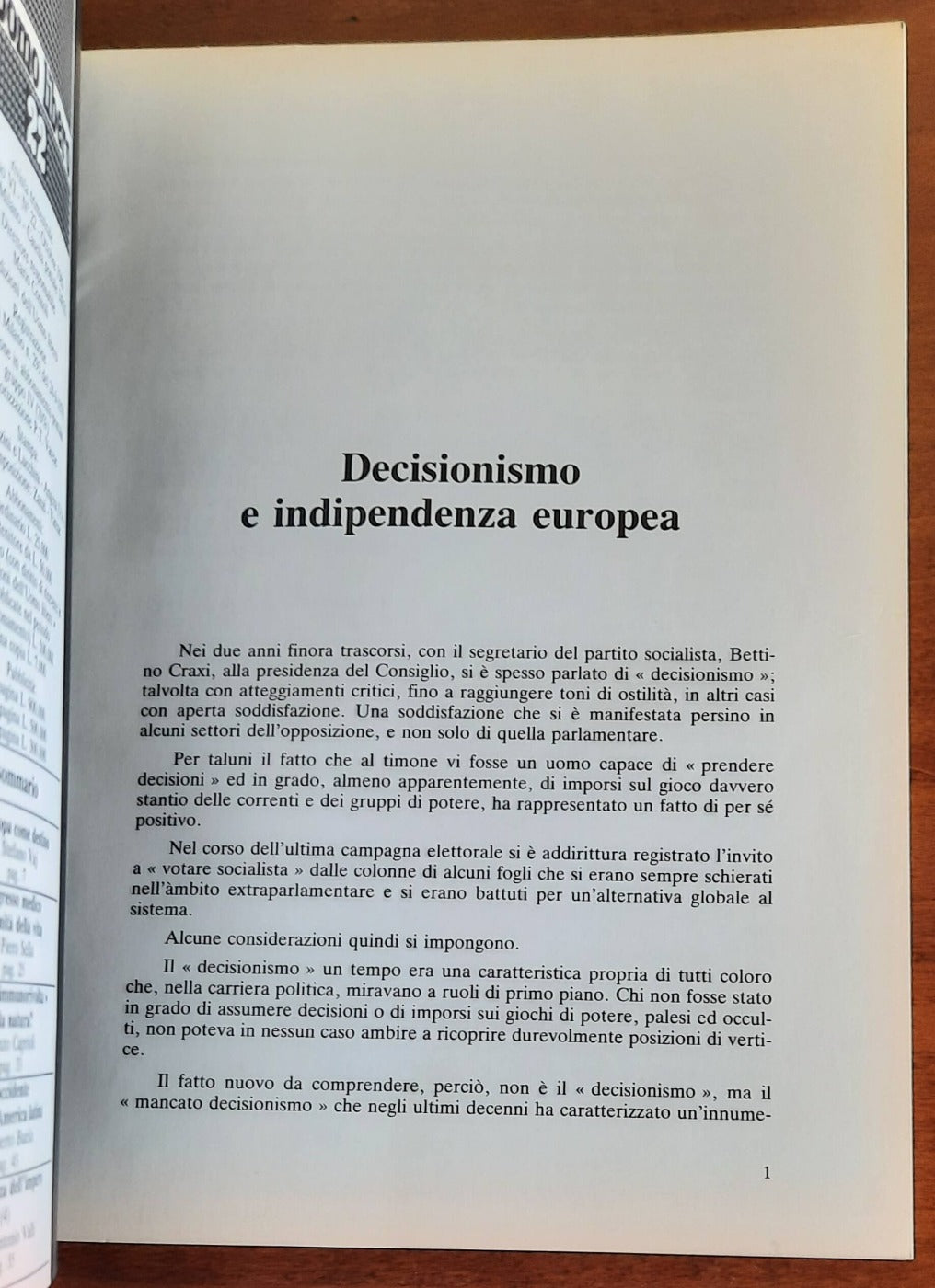 L’uomo libero - n. 22 Ottobre 1985 - Libreria Biellese
