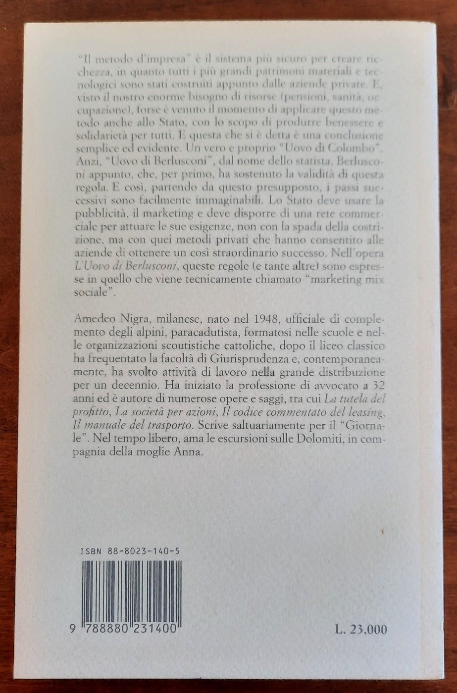 L’uovo di Berlusconi. Come si crea la prosperità sociale attraverso il metodo di impresa - Libreria Biellese