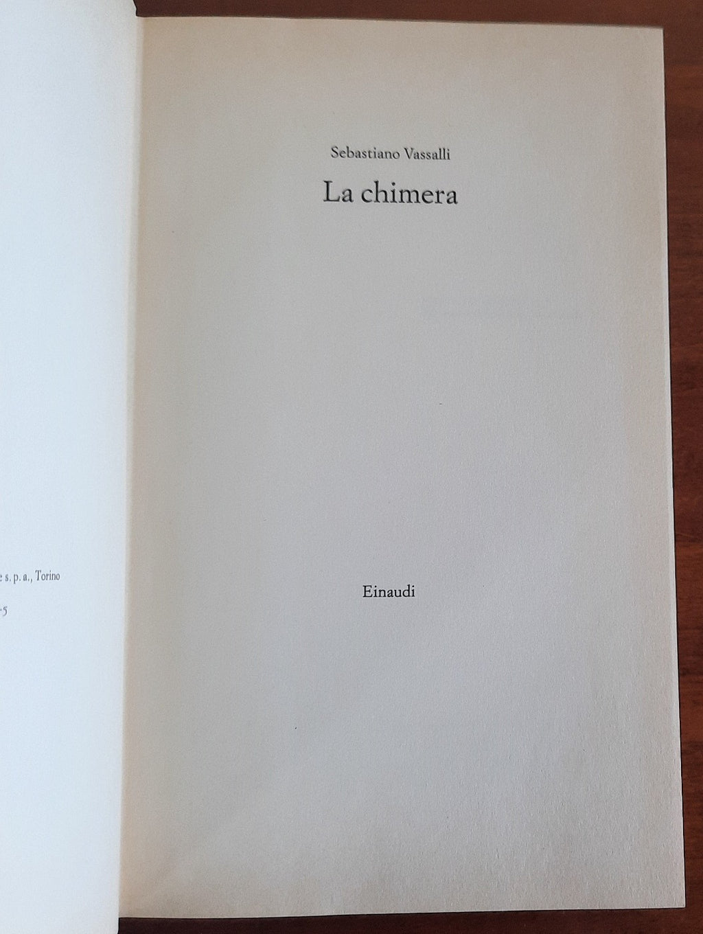La chimera - Einaudi - Libreria Biellese