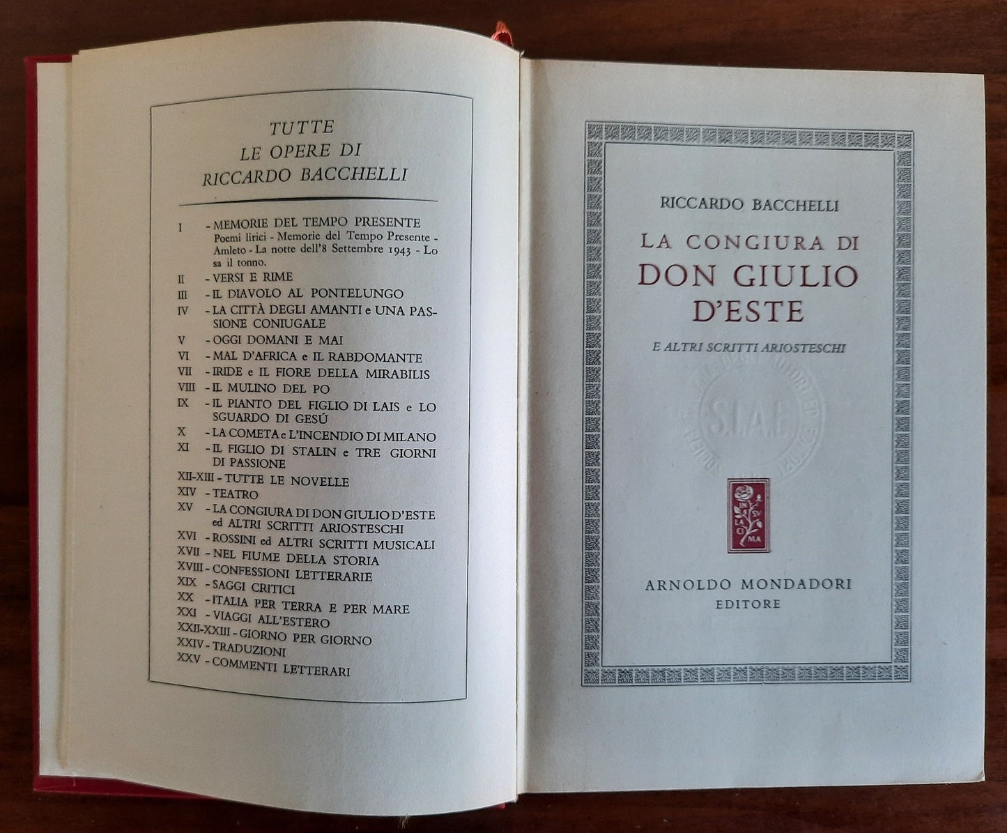 La congiura di Don Giulio D’Este e altri scritti ariosteschi