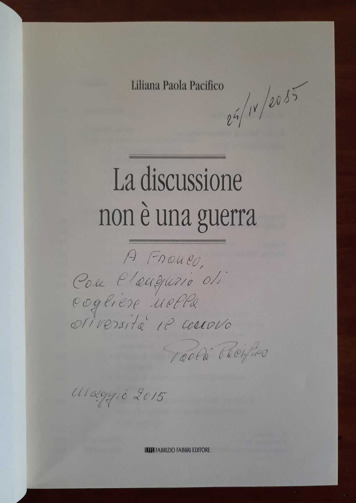 La discussione non è una guerra - Libreria Biellese