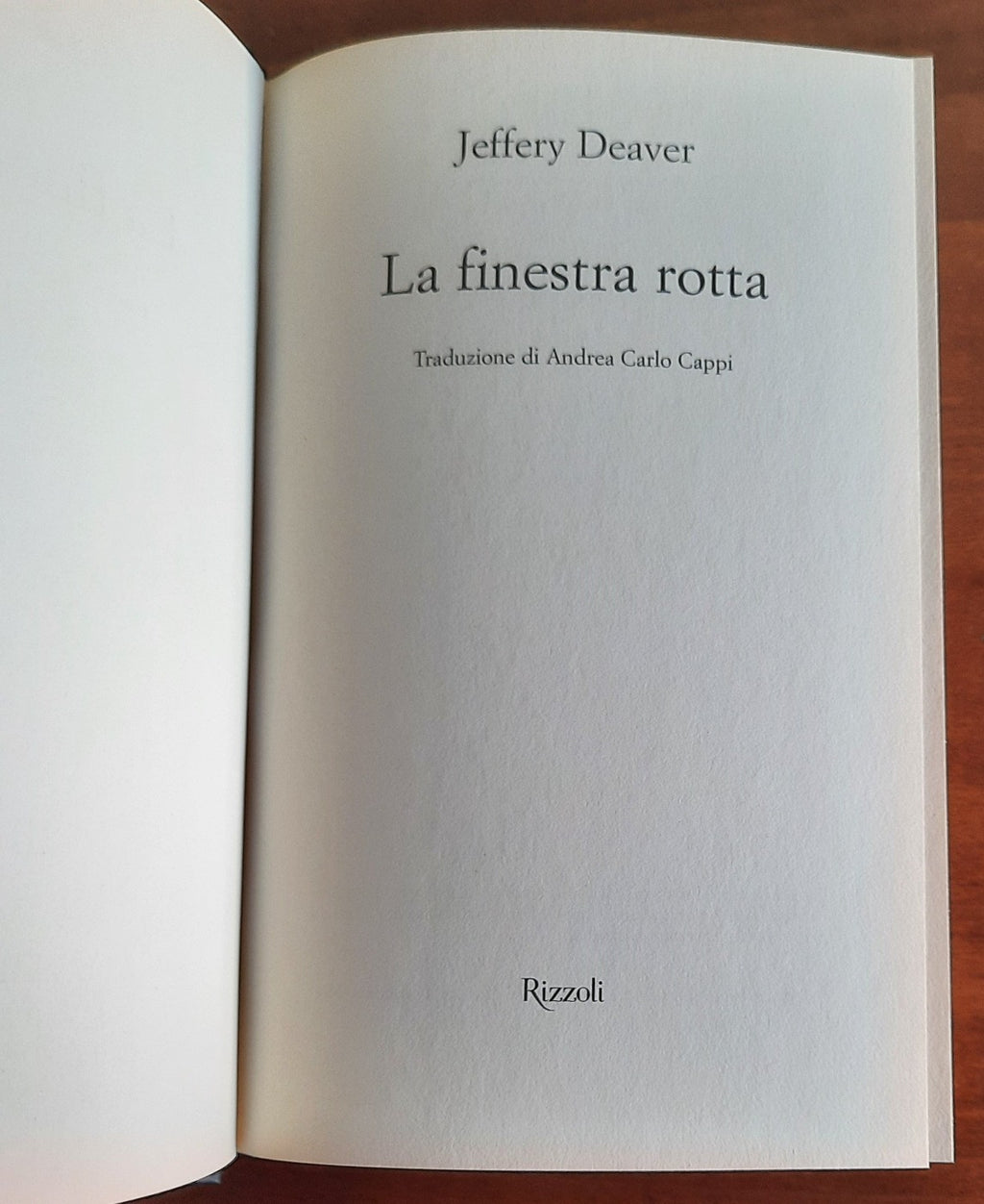 La finestra rotta - Rizzoli - Libreria Biellese