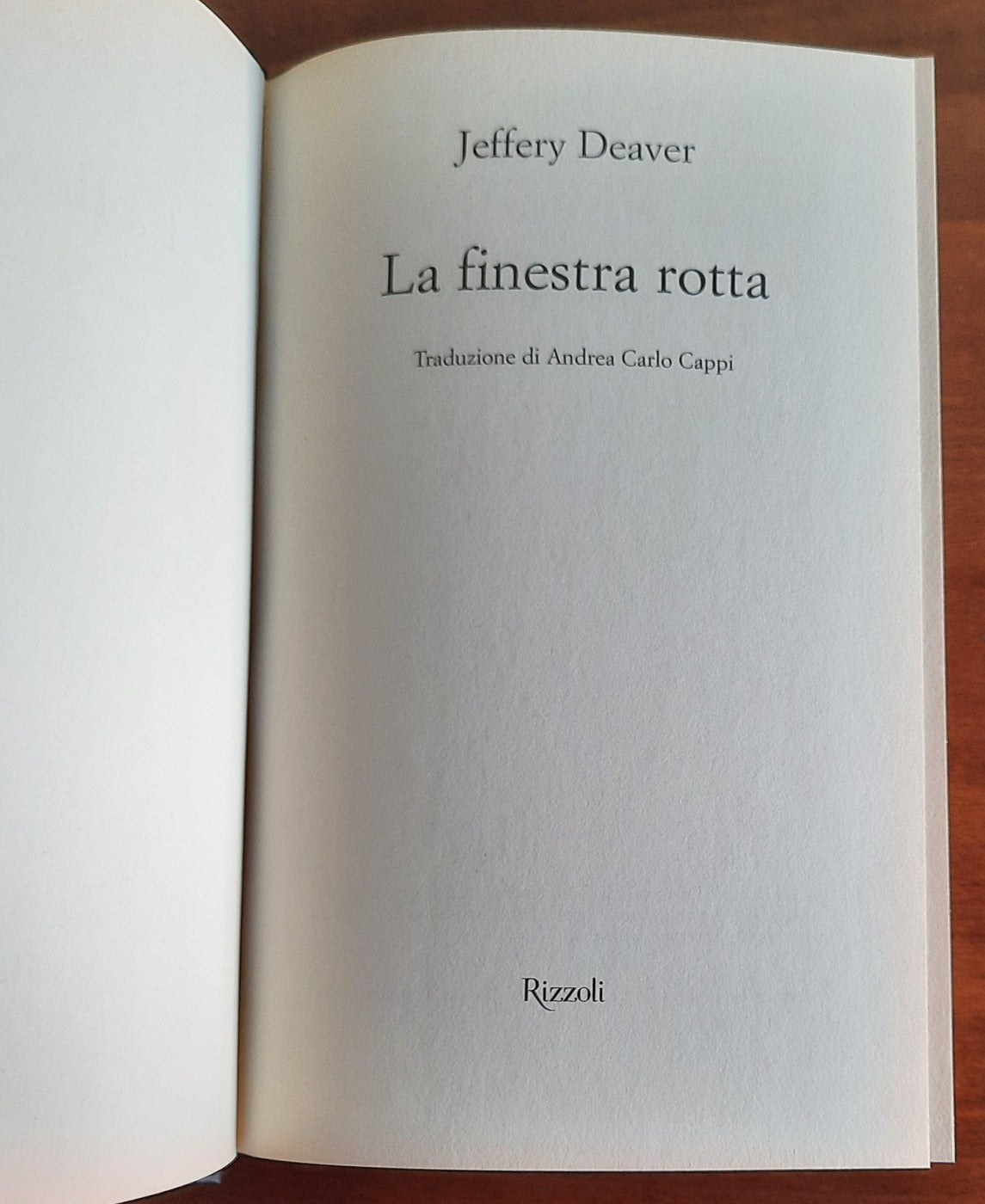 La finestra rotta - Rizzoli - Libreria Biellese