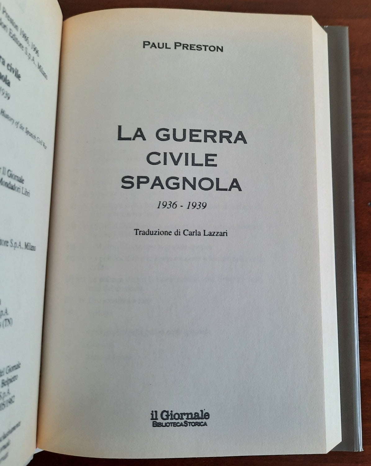La guerra civile spagnola - Biblioteca Storica - Libreria Biellese