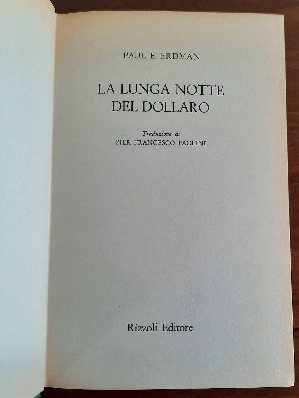 La lunga notte del dollaro - Libreria Biellese