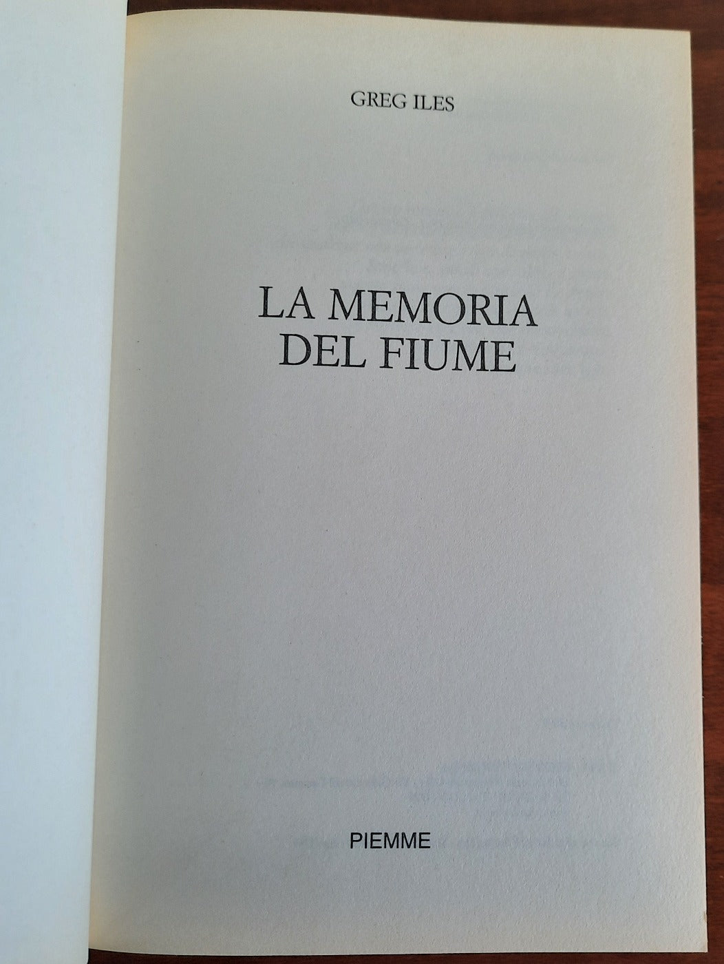 La memoria del fiume - Greg Iles