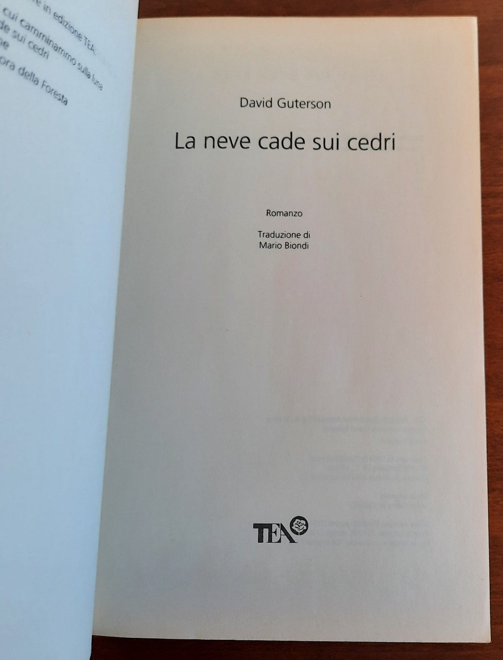 La neve cade sui cedri - Libreria Biellese