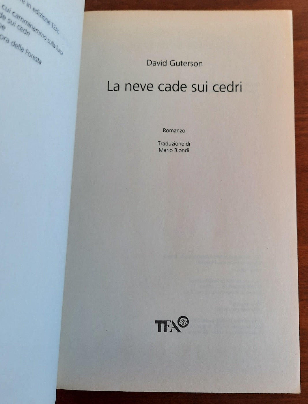 La neve cade sui cedri - Libreria Biellese