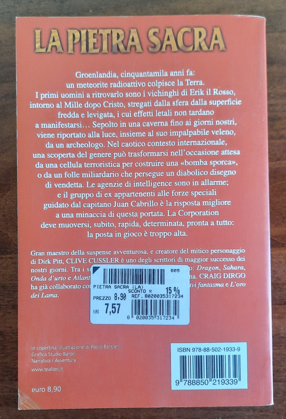 La pietra sacra. Un’avventura del capitano Juan Cabrillo