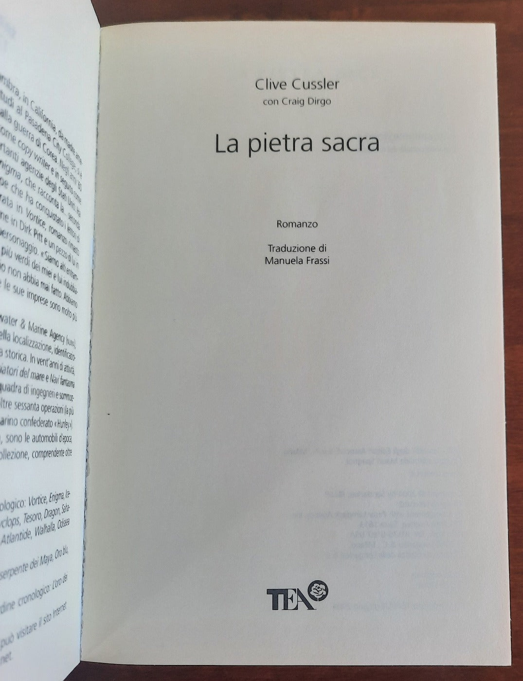 La pietra sacra. Un’avventura del capitano Juan Cabrillo