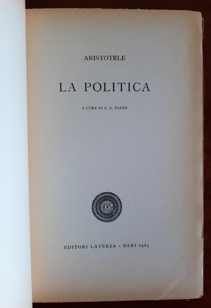 La politica - Aristotele