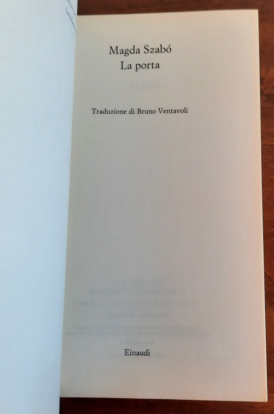 La porta - Magda Szabò - Einaudi - Libreria Biellese