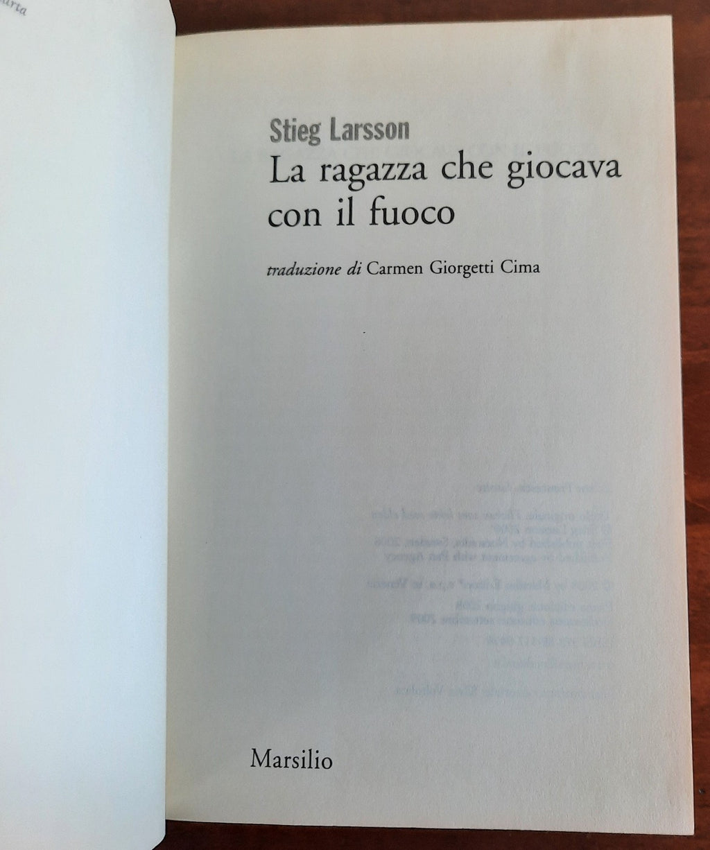 La ragazza che giocava con il fuoco - Libreria Biellese