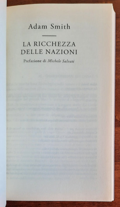 La ricchezza delle nazioni - di Adam Smith - 2010