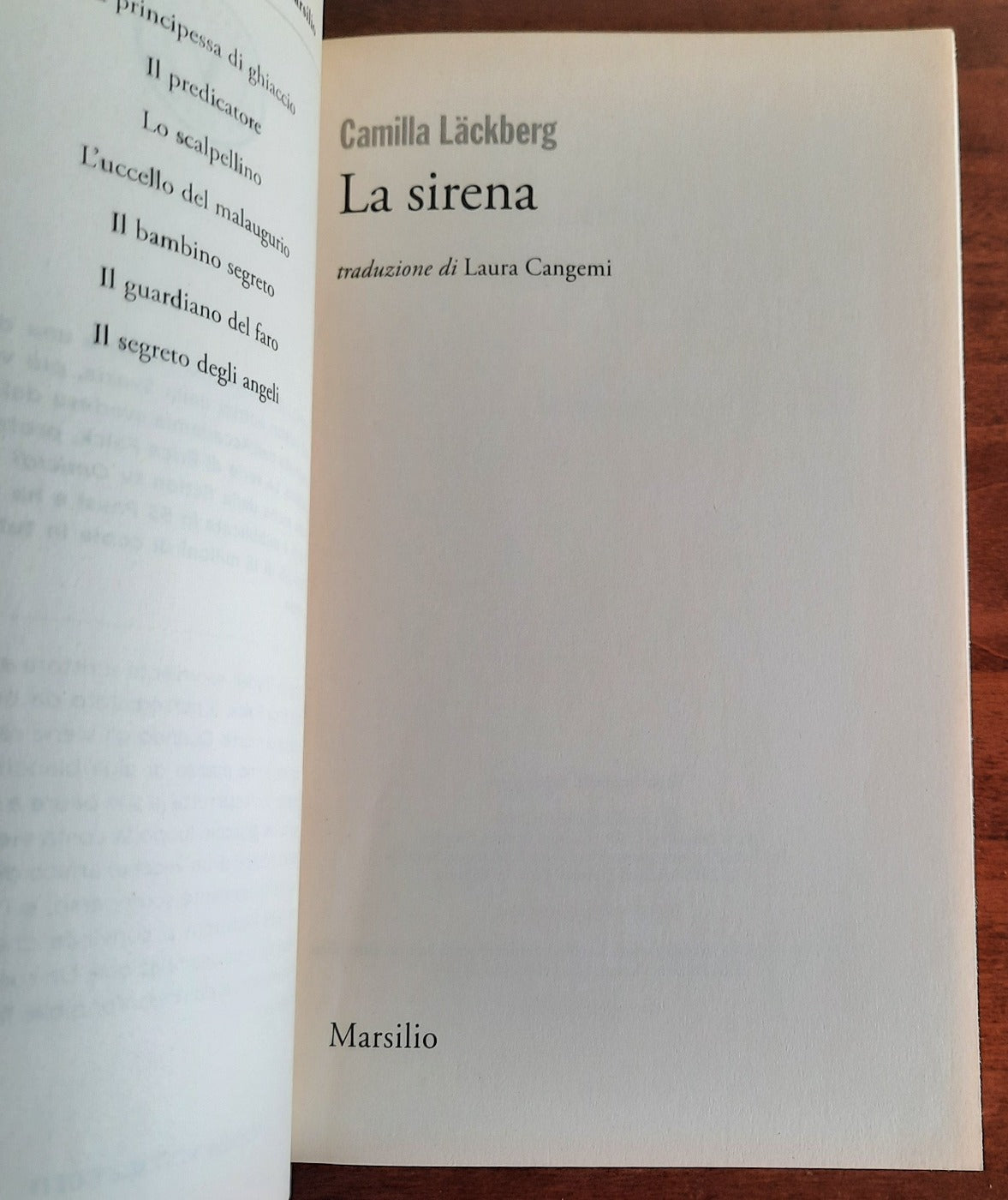 La sirena - Camilla Lackberg - Libreria Biellese