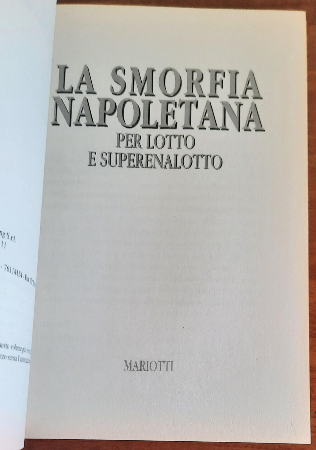 La smorfia napoletana per lotto e superenalotto - Libreria Biellese
