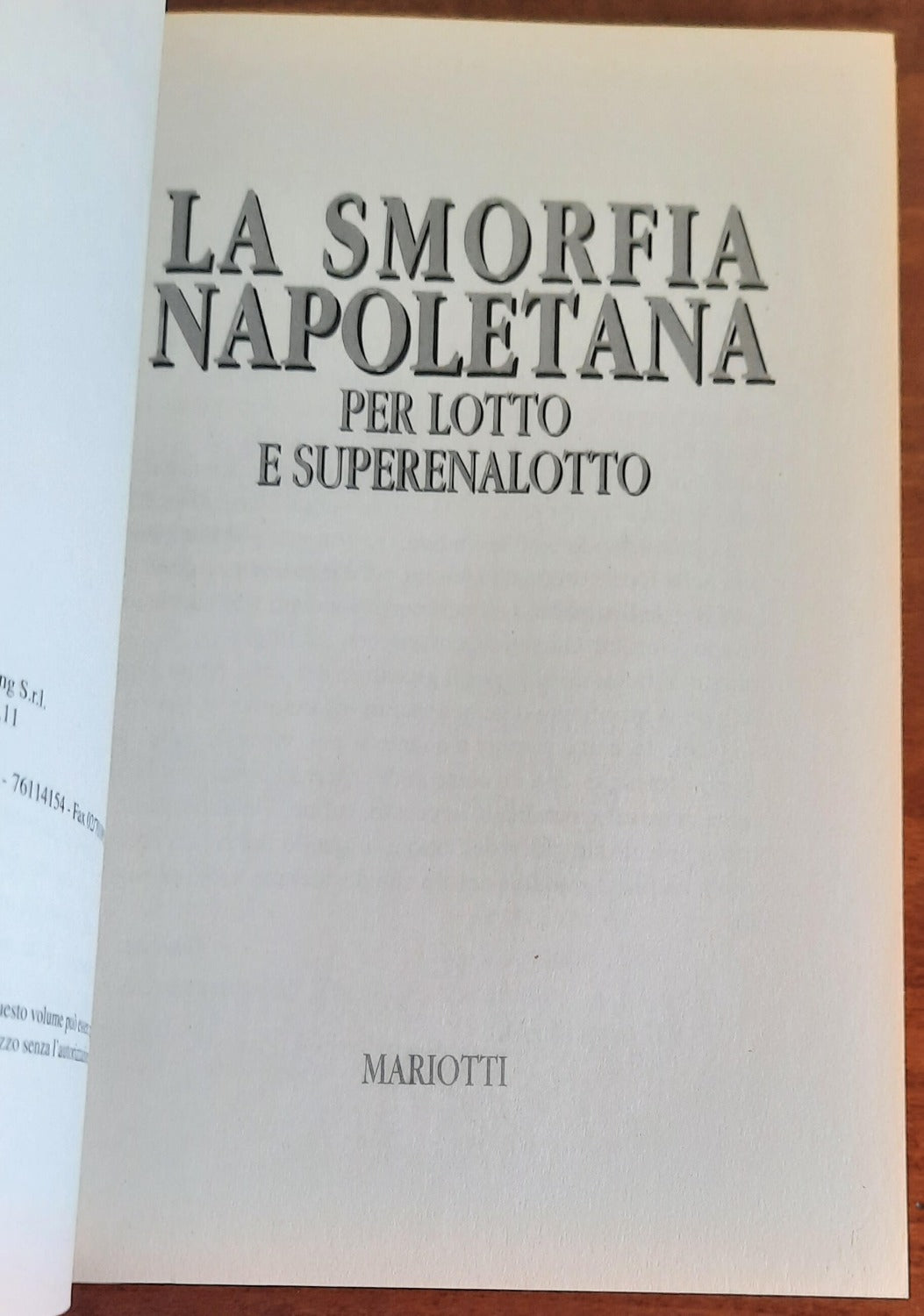La smorfia napoletana per lotto e superenalotto - Libreria Biellese