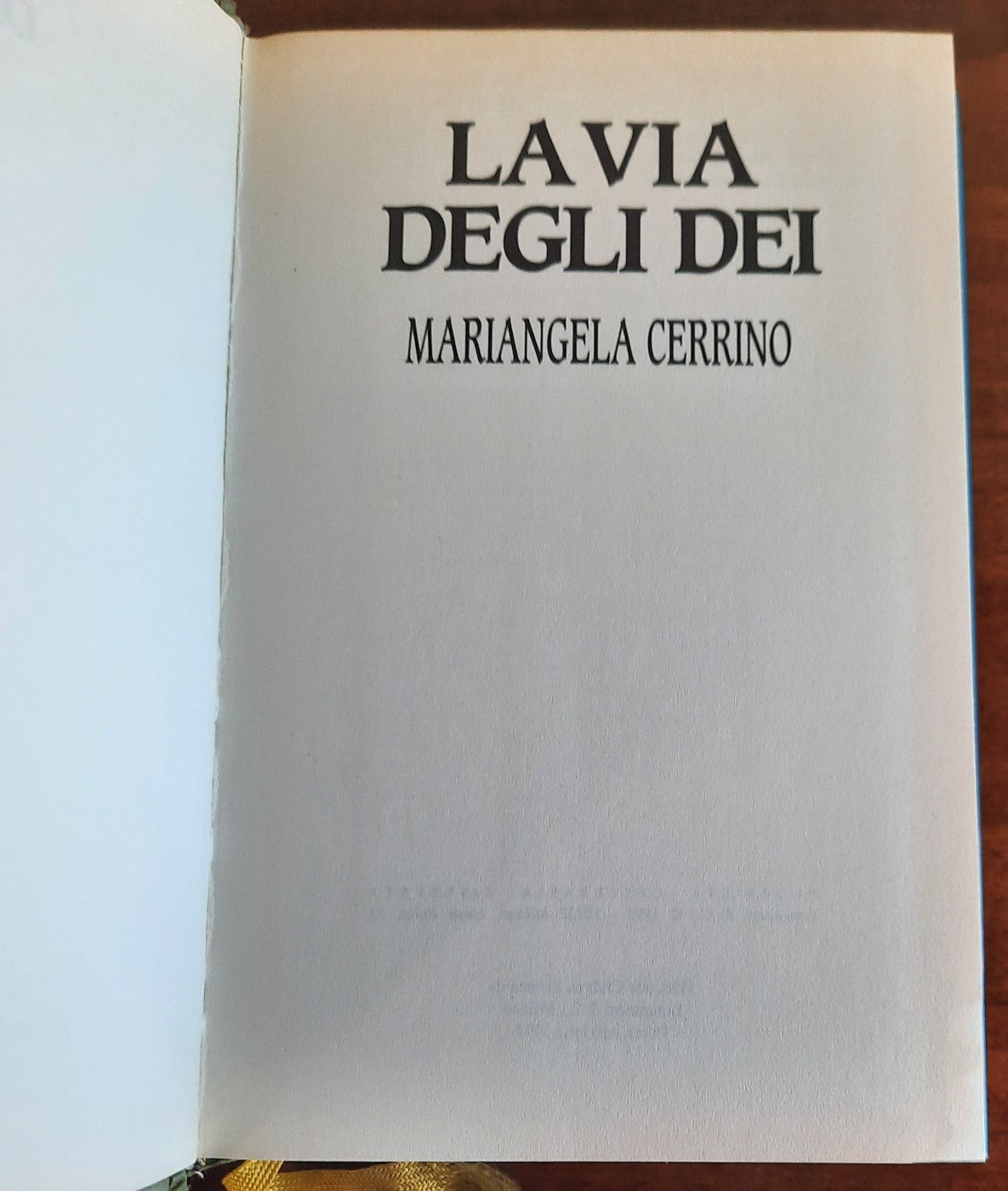 La via degli Dei - Edizione Club - Libreria Biellese