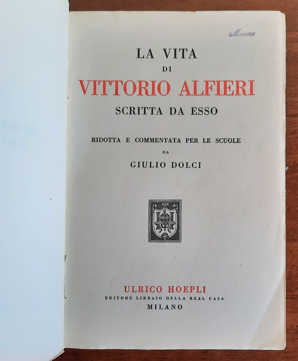 La vita di Vittorio Alfieri scritta da esso