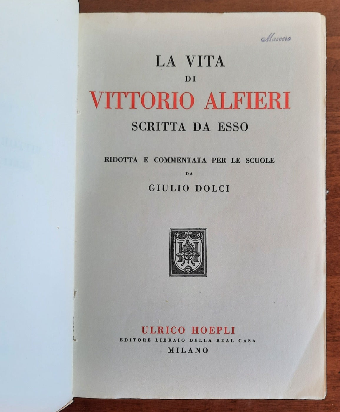 La vita di Vittorio Alfieri scritta da esso - Libreria Biellese