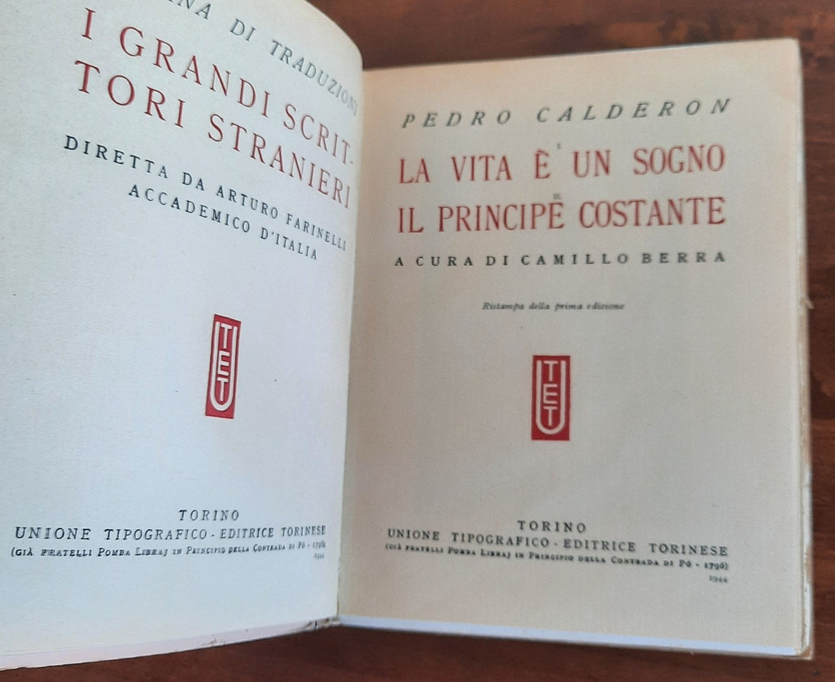 La vita è un sogno - Il Principe Costante - Libreria Biellese