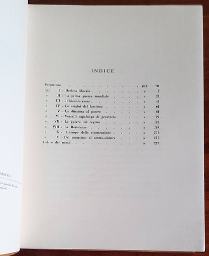 La vita politica. Cronache vercellesi 1910-1970