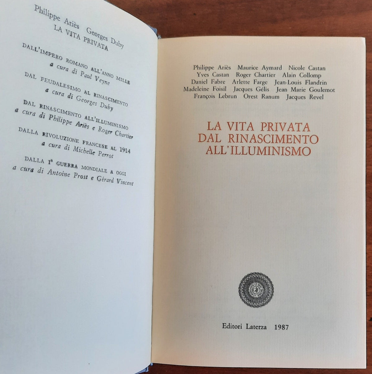 La vita privata - Dal Rinascimento all’Illuminismo - Libreria Biellese