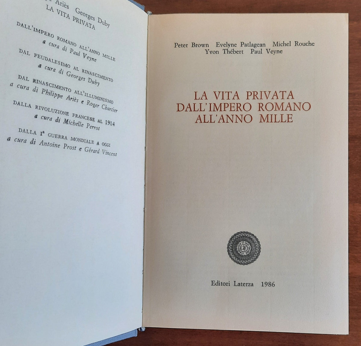 La vita privata - Dall’Impero Romano all’anno Mille - Libreria Biellese