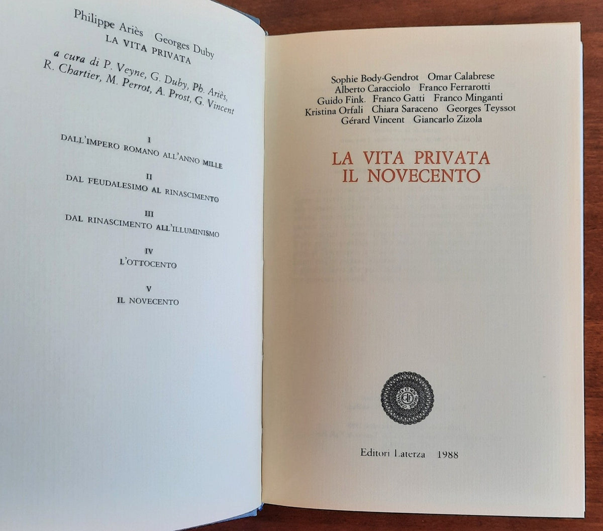 La vita privata - Il Novecento - Libreria Biellese