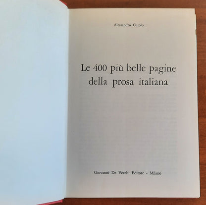 Le 400 più belle pagine della prosa italiana