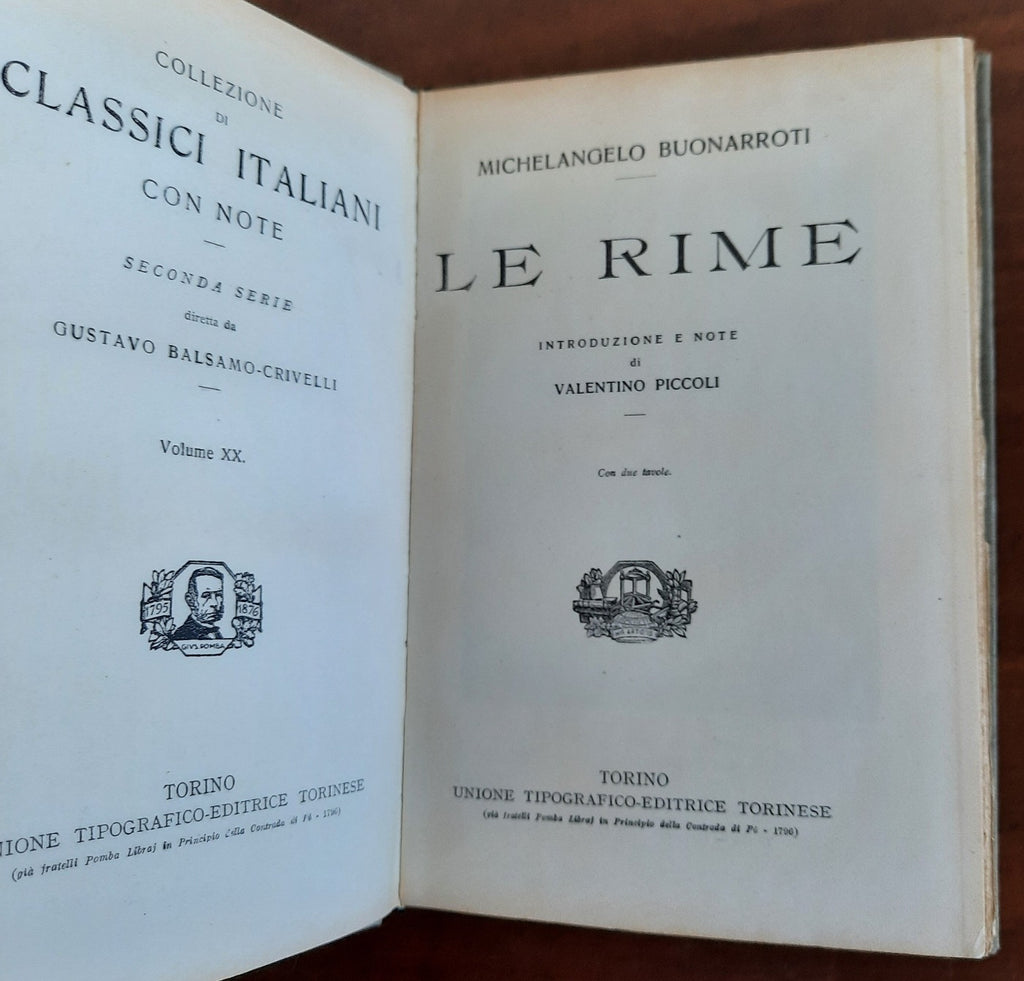 Le Rime - Michelangelo Buonarroti - Libreria Biellese