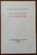 Le massime e i caratteri - Mondadori - Libreria Biellese
