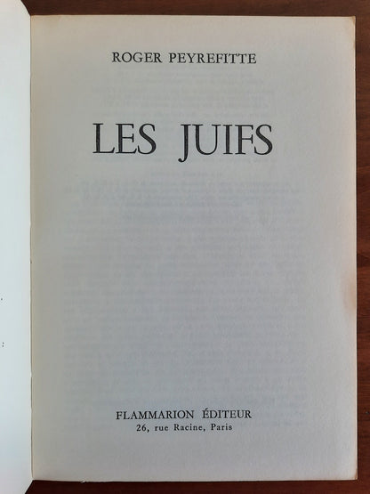 Les juifs - Flammarion Editeur